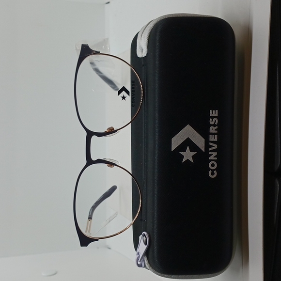 NWT WOMEN'S CONVERSE EYEGLASS FRAMES CV1003G MATTE LIGHT CARBON - Picture 1 of 4